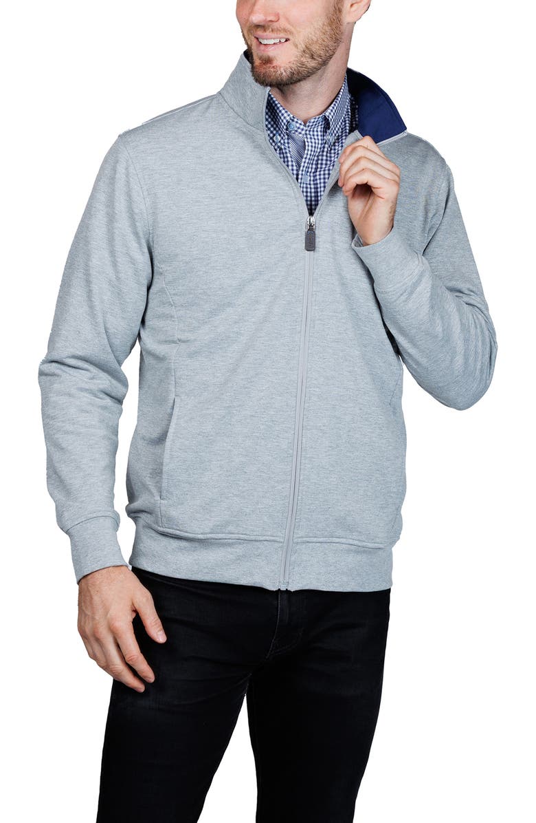 TailorByrd Fleece Full Zip Jacket, Alternate, color, Grey Heather