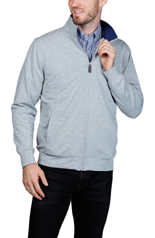 Tailorbyrd Fleece Full Zip Jacket In Gray
