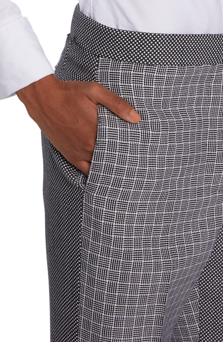 Thom Browne Fun-Mix Contrast Panel Cuff Hem Wool Trousers, Alternate, color, 