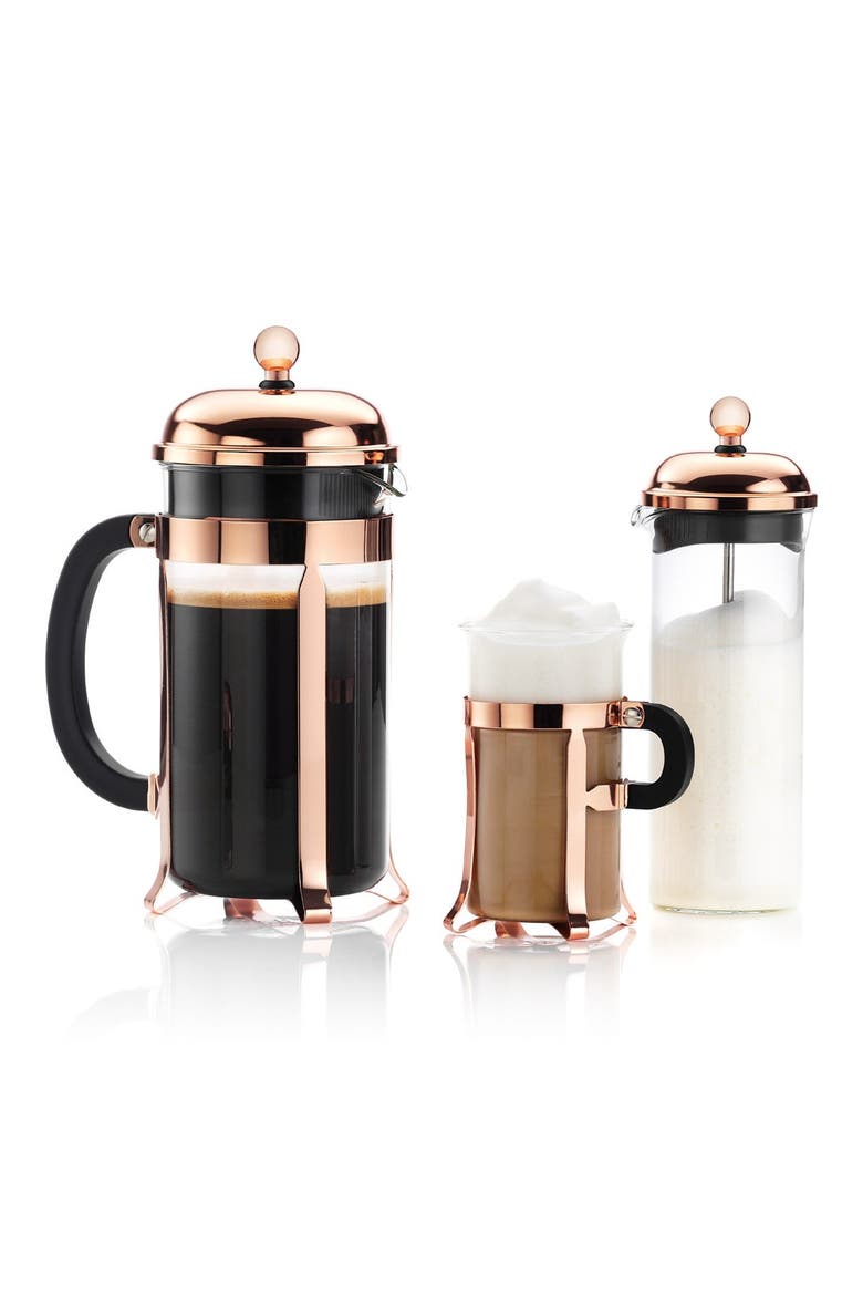 'Chambord' 5-oz. Milk Frother, Alternate, color, METALLIC RUST/ COPPER