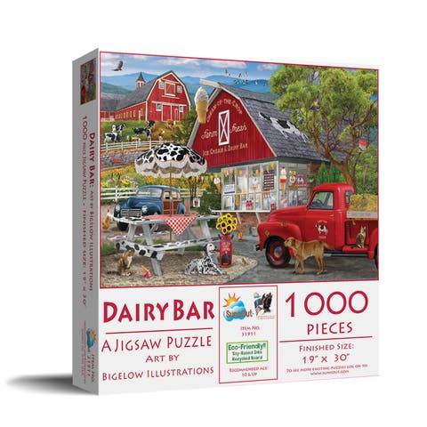Dairy Bar 1000 piece Jigsaw Puzzle for Adults