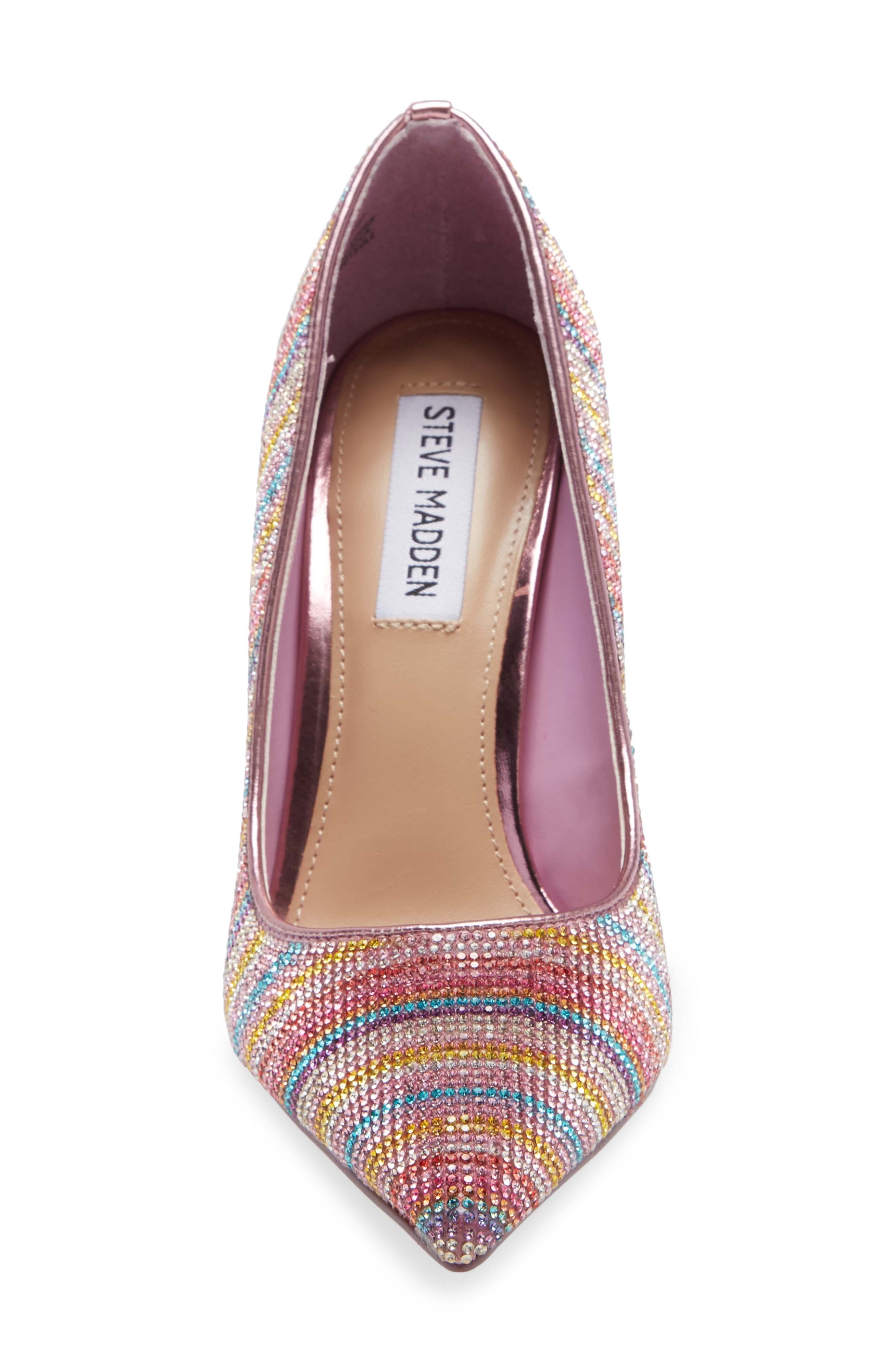 Vivacious Crystal Embellished Pump, Alternate, color, PINK MULTI