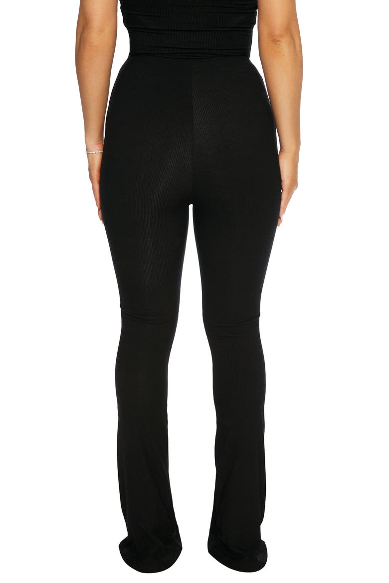 Snatched Bootcut Pants, Alternate, color, BLACK