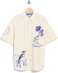Scotch & Soda x Royal Delft Short Sleeve Button-Up Shirt