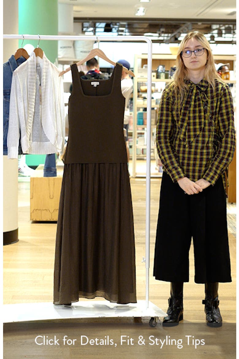 Square Neck Sleeveless Midi Dress video