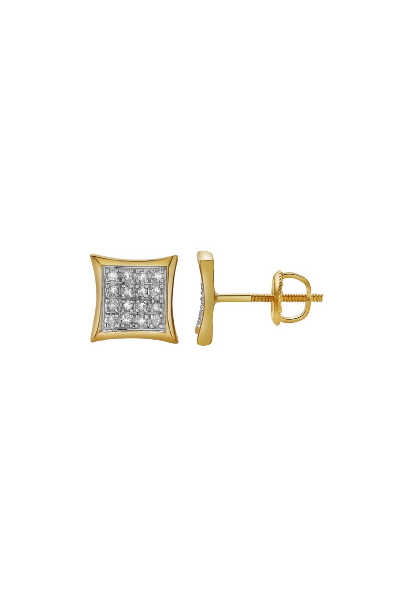Deslumbrar 10K Yellow Gold Diamond Unisex Earrings - 0.11 Cts, Alternate, color, 10K Yellow Gold
