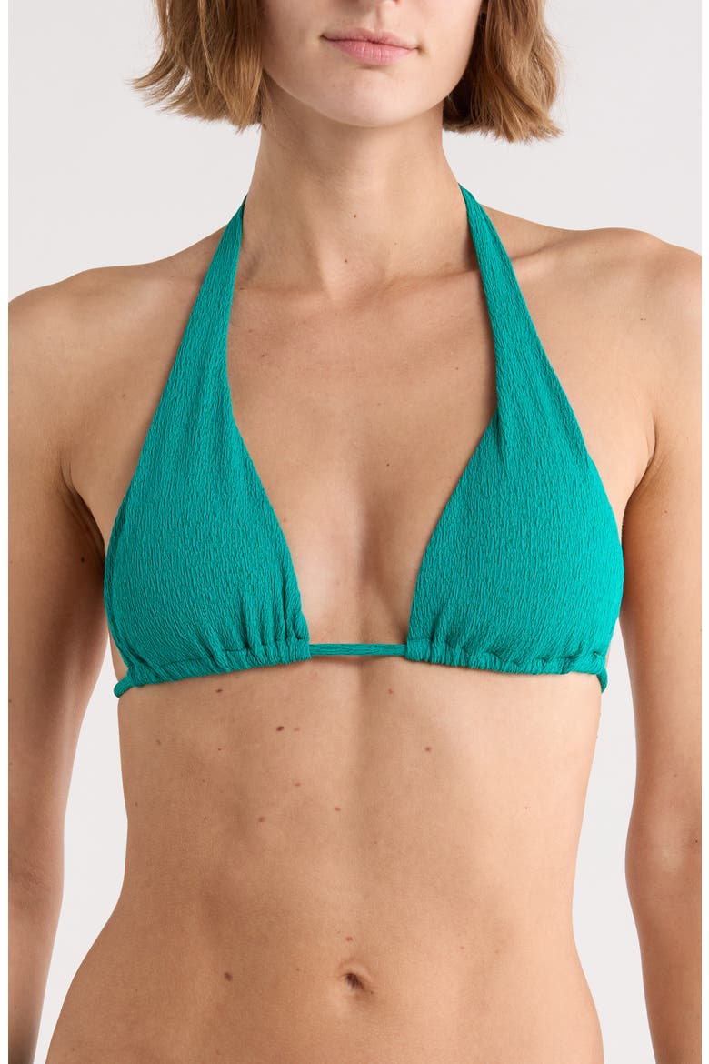 Firenze Triangle Bikini Top, Main, color, GREEN