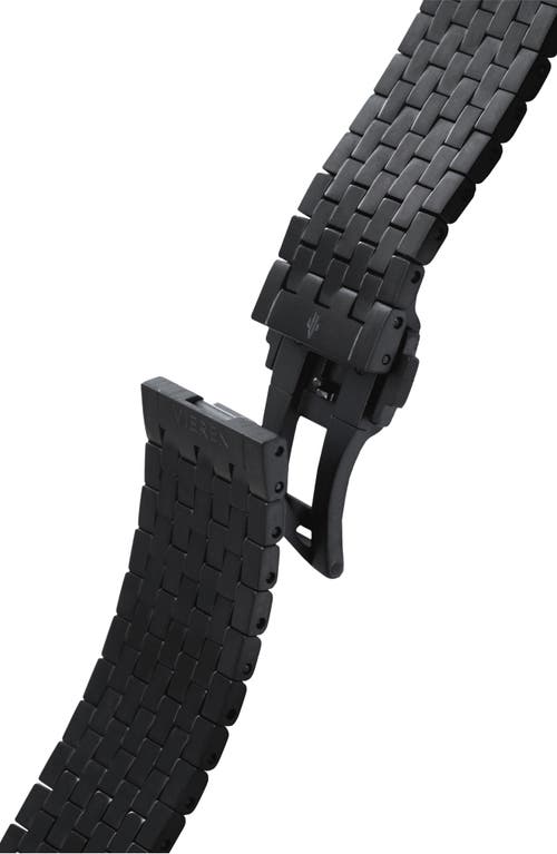 Vieren Matte Black Swiss Automatic Watch In Black