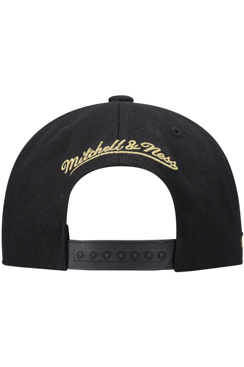 Men's Mitchell & Ness Black Utah Jazz NBA 75th Anniversary Snapback Hat, Alternate, color, Black