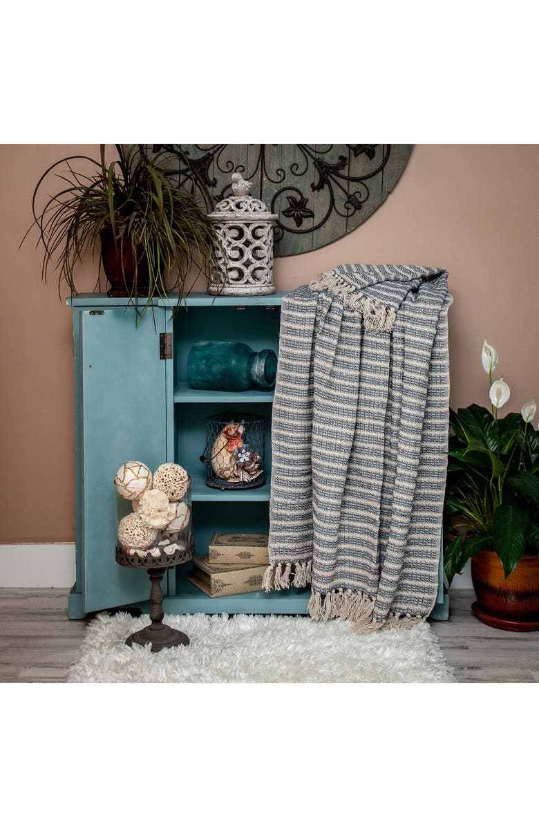 PARKLAND COLLECTION Simone Striped Throw Blanket, Alternate, color,