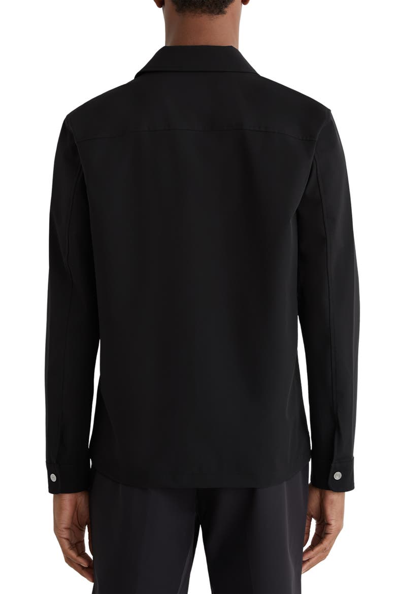 Ascend Zip-Up Shirt Jacket, Alternate, color, BLACK