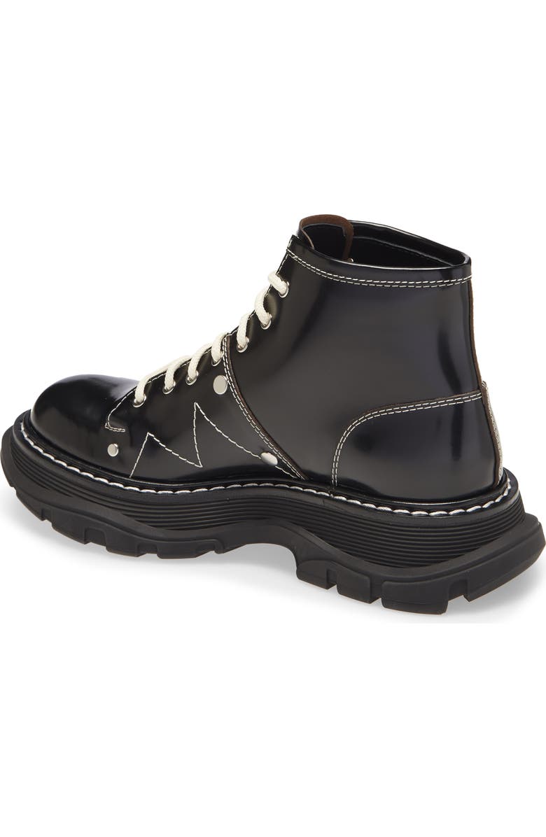 McQueen Alexander McQueen Lace-Up Lug Sole Hiker Boot, Alternate, color,