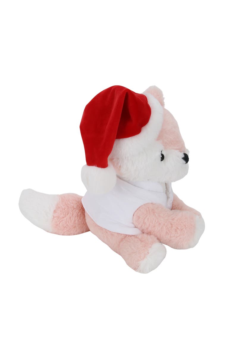 Lambs & Ivy Autumn Pink Fox Holiday/Christmas Plush Stuffed Animal Toy, Alternate, color, Pink