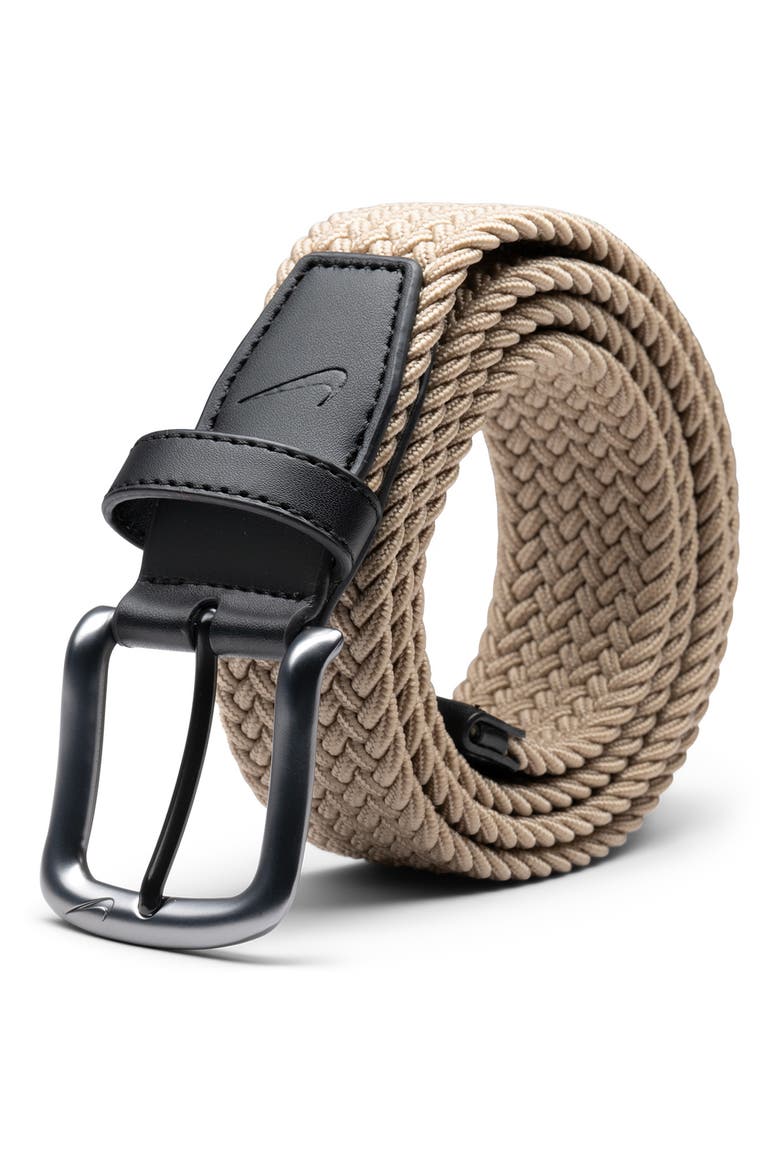 Stretch Woven Belt, Alternate, color, KHAKI