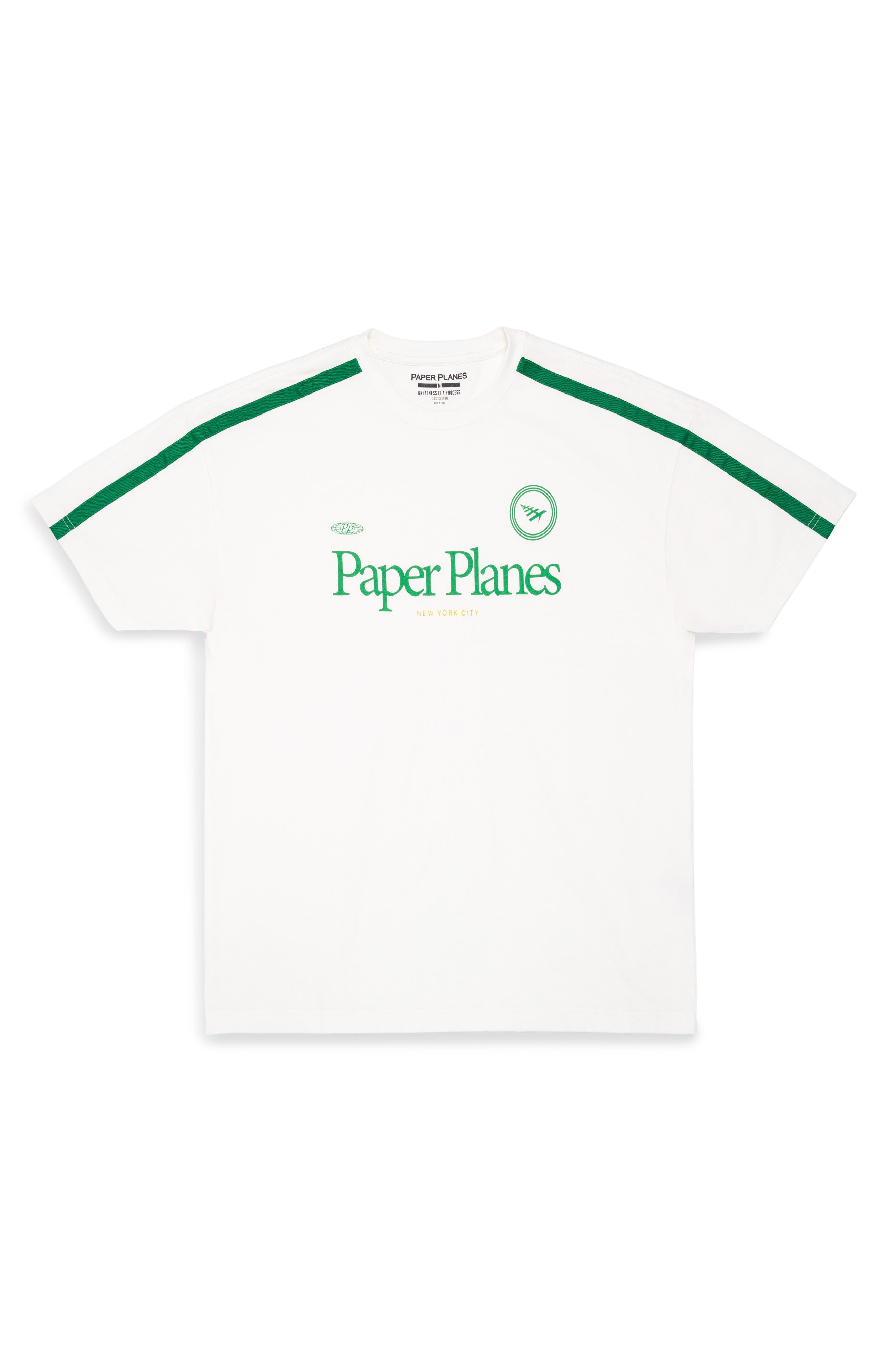 Soccer Stripe Cotton Graphic T-Shirt
