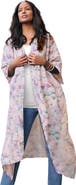 Roaman's Plus Size Flowy Chiffon Duster