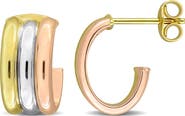 DELMAR Triple C Hoop Earrings