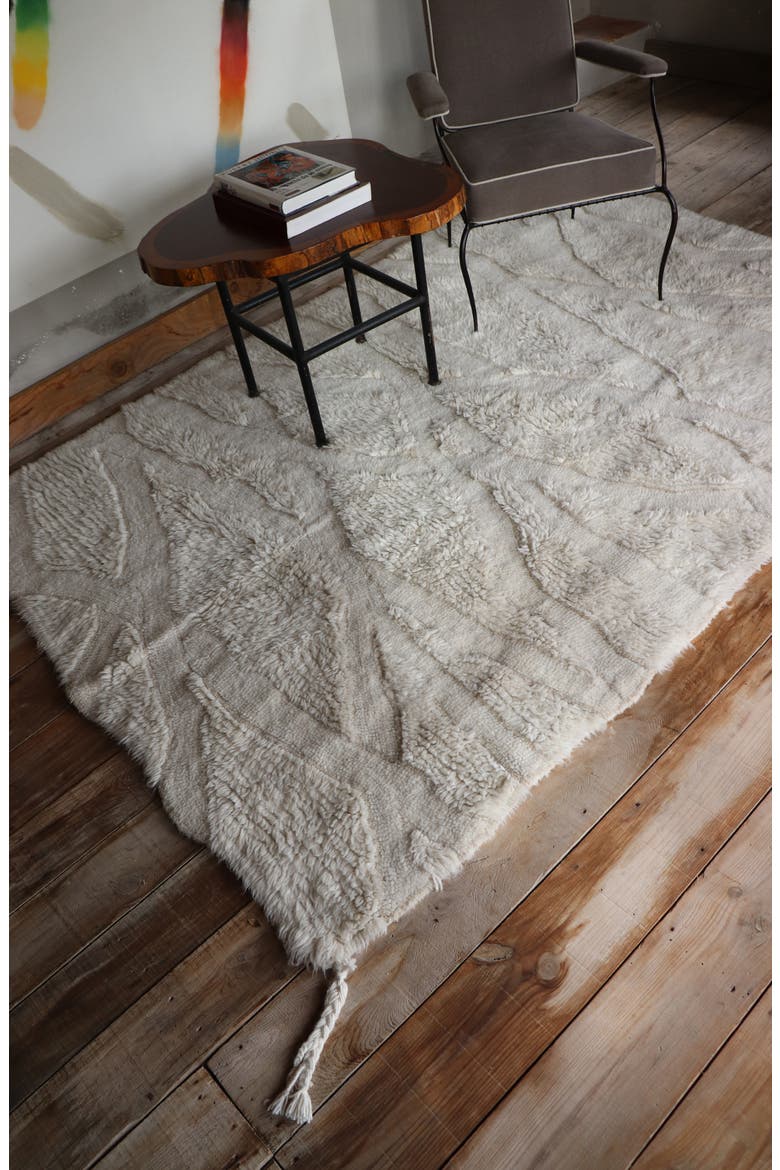 Woolable Enkang Ivory Washable Wool Rug, Alternate, color, IVORY XL