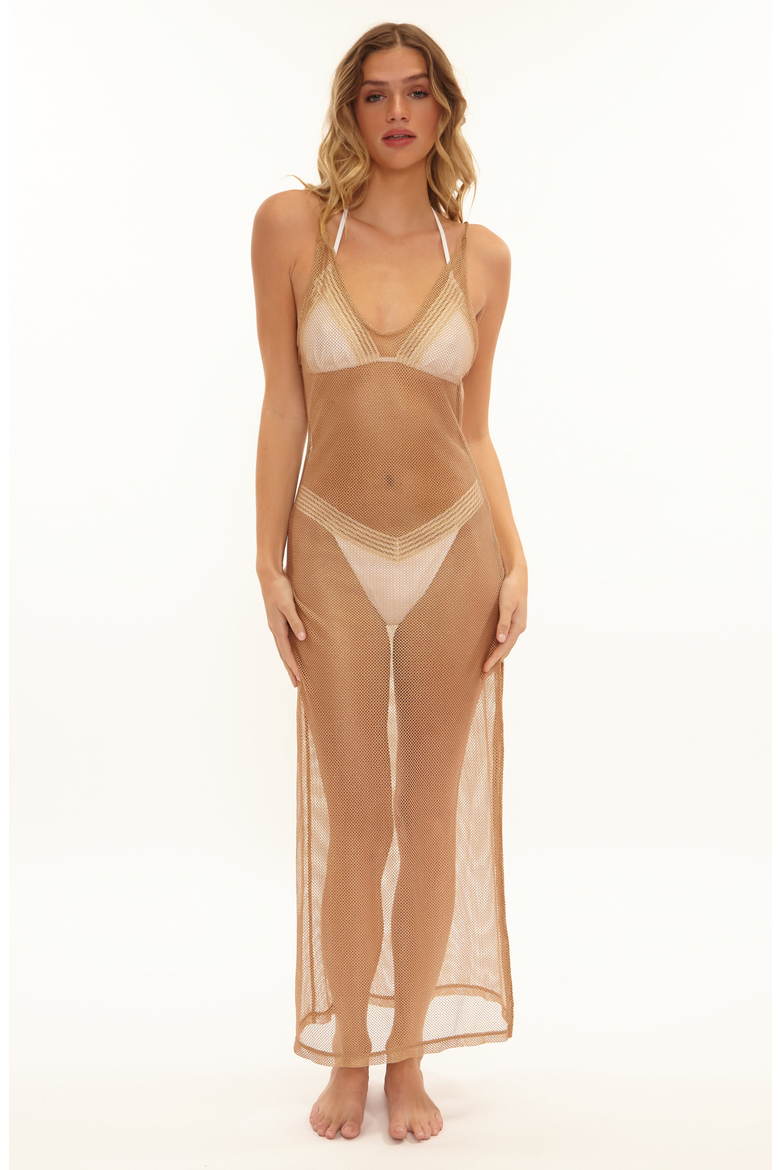 Dudley Maxi Dress, Main, color, Nude