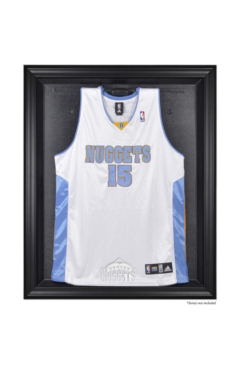 FANATICS AUTHENTIC Denver Nuggets Hardwood Classics 1993 - 2018 Black Framed Team Logo Jersey Display Case, Main, color, 