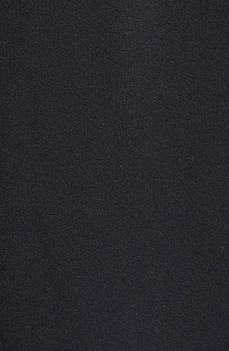 TOM FORD Satin Trim Crepe Slipdress, Alternate, color, Black