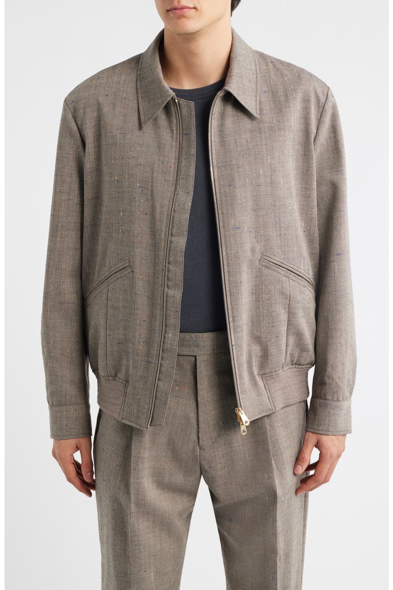 Regular Fit Wool Blend Jacket, Main, color, BEIGE