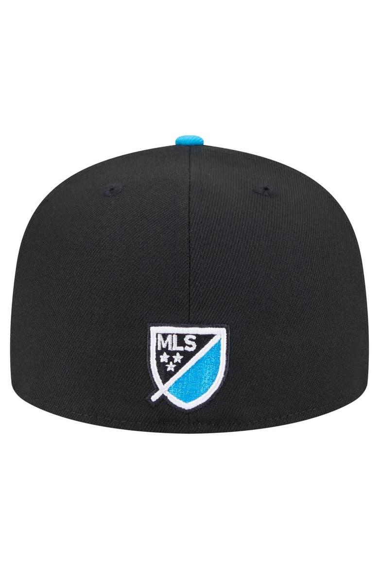 Men's New Era  Black Charlotte FC 2025 Kickoff 59FIFTY Fitted Hat, Alternate, color, Black