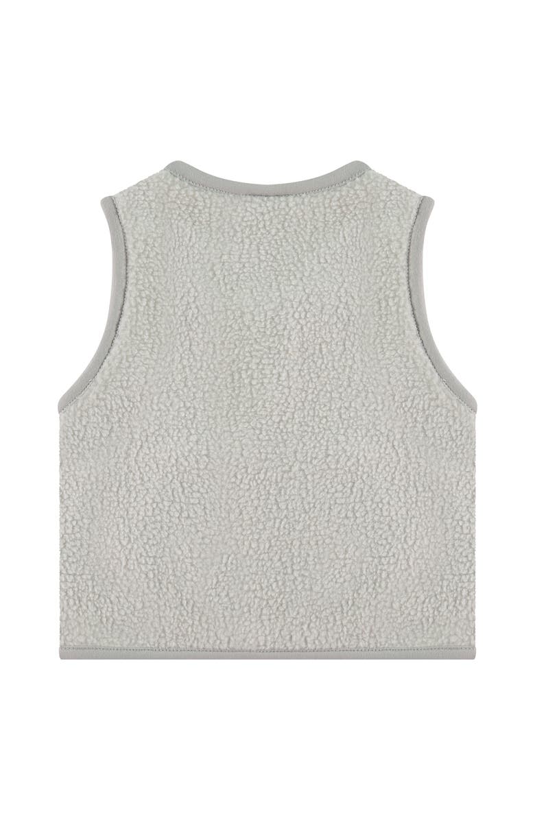 BABYFACE Fleece Zip Up Vest, Alternate, color, Bone