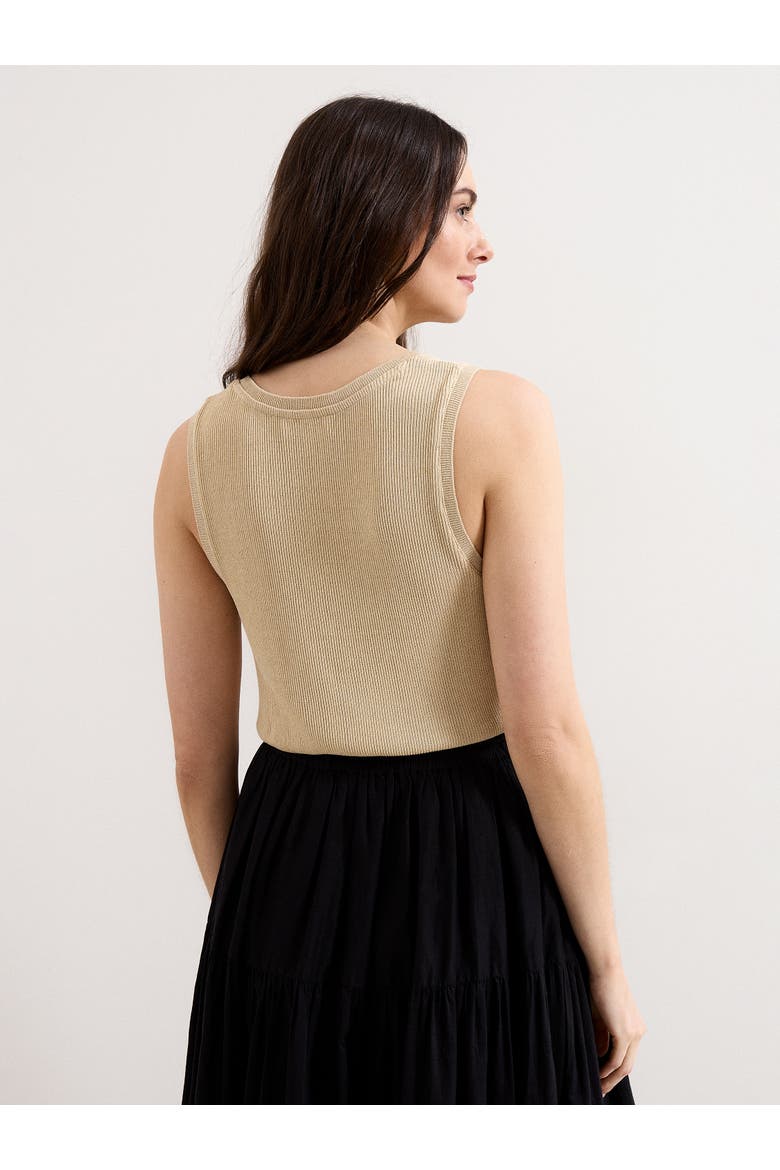 Mila V-neck Vest, Alternate, color, Gold