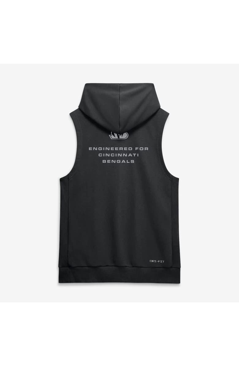 Nike Men's Nike Black Cincinnati Bengals Sideline Standard Issue Dri-FIT Sleeveless Hoodie, Alternate, color, Black