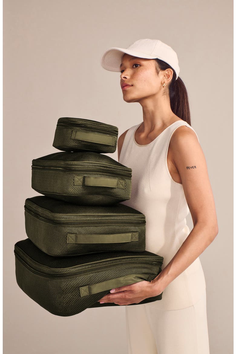 Medium Roma Packing Cube, Alternate, color, DARK MOSS