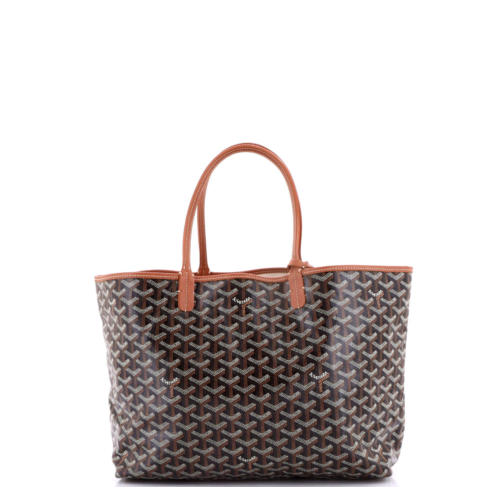 Pre-Owned Goyard Saint Louis Tote Coated Canvas PM, Alternate, color, Brown