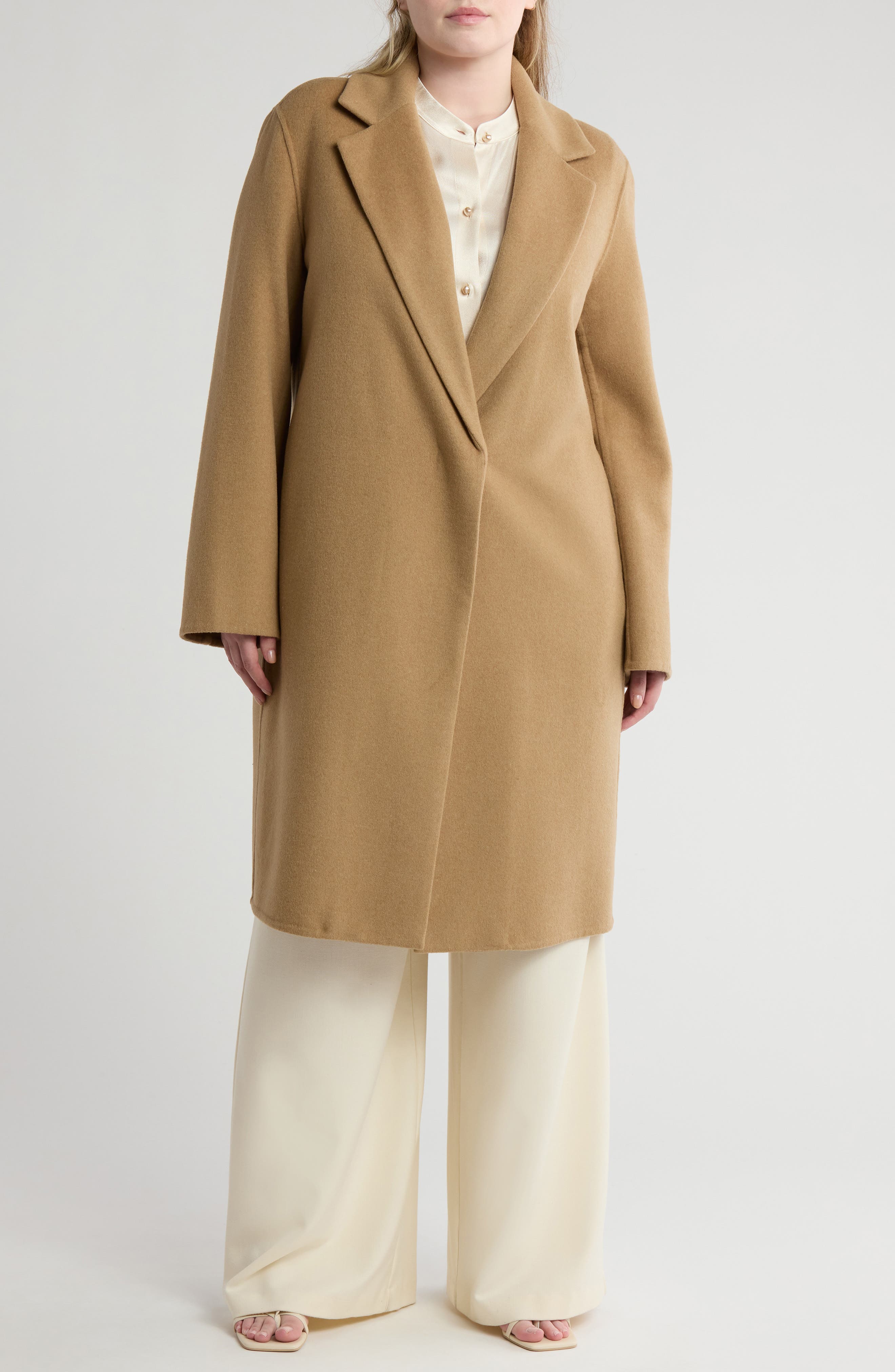 Vince Classic Straight Wool Blend Coat