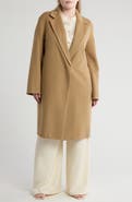 Vince Classic Straight Wool Blend Coat