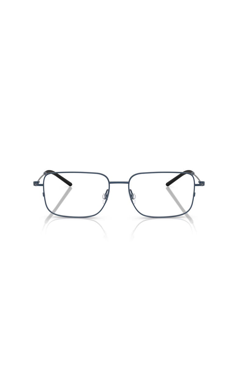 Moncler 54mm Irregular optical glasses, Alternate, color, Blue
