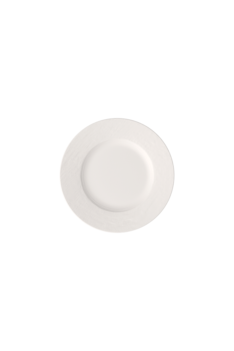 Manufacture Rock blanc Salad Plate, Main, color, white