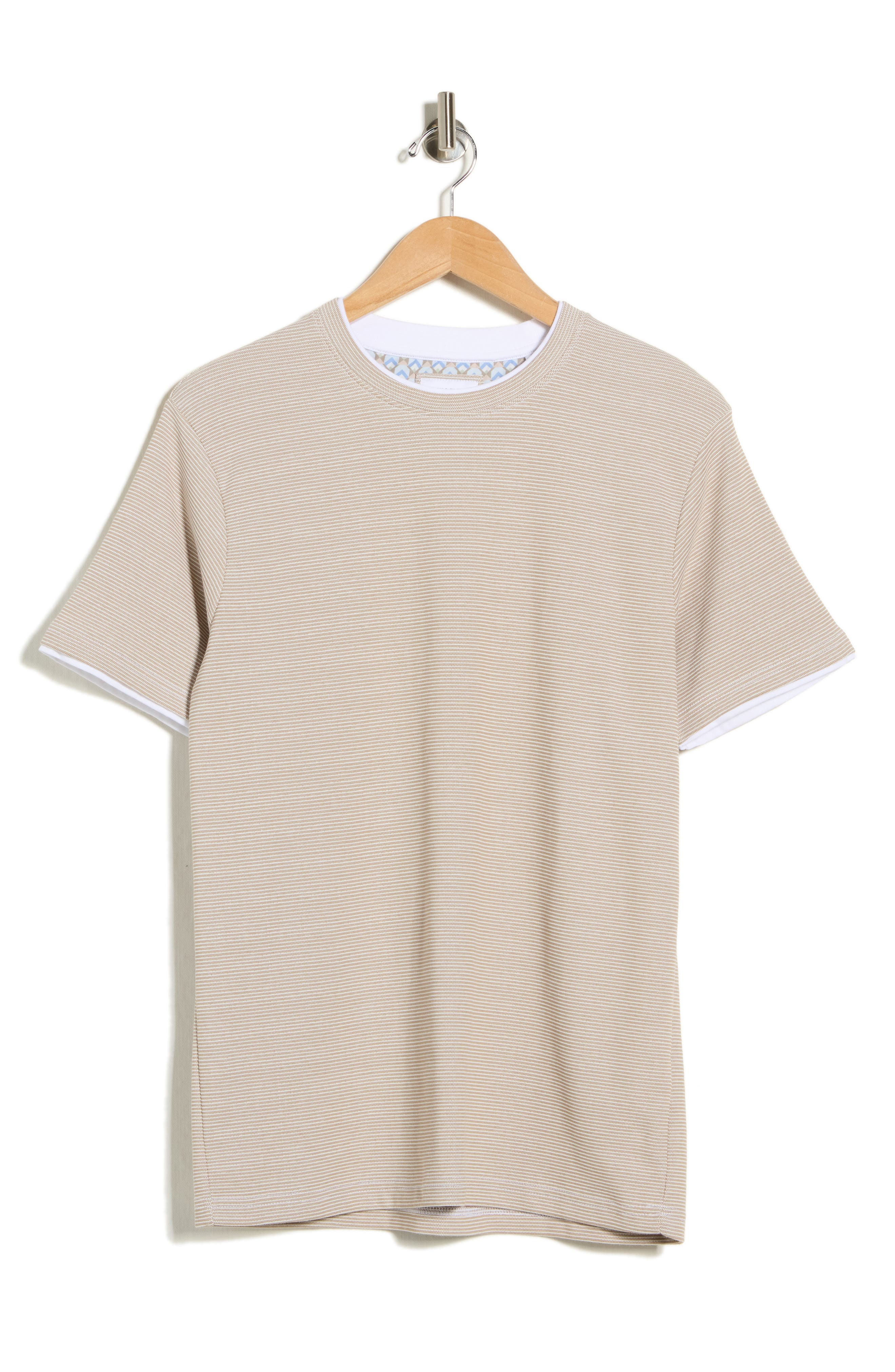 DENIM AND FLOWER Textured Horizontal Stripe T-Shirt