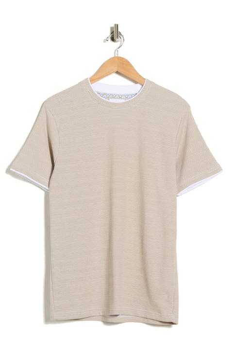 Textured Horizontal Stripe T-Shirt