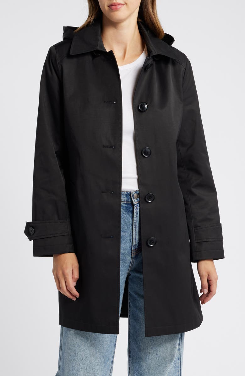 Sam Edelman Trench Coat with Removable Hood, Alternate, color,
