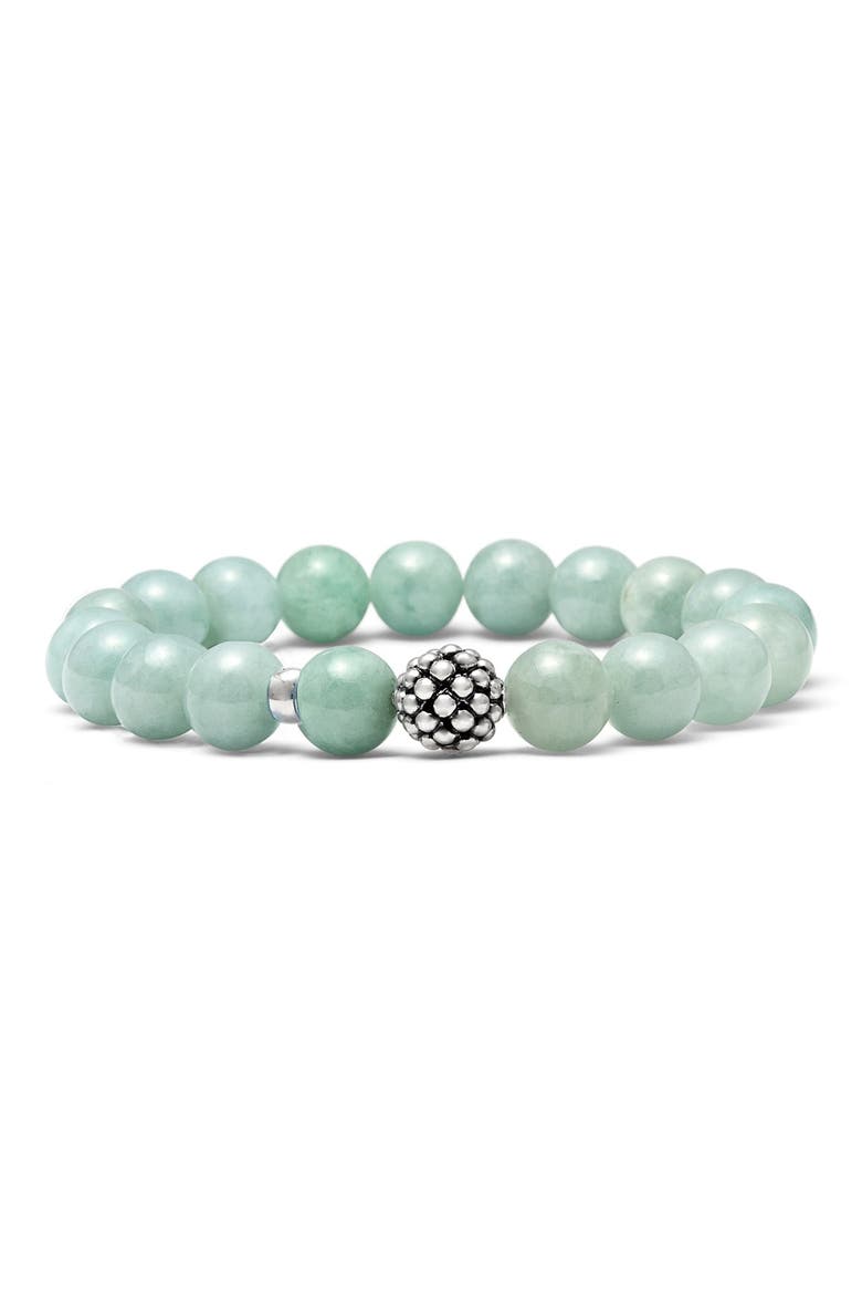 Bead Stretch Bracelet, Main, color, JADE