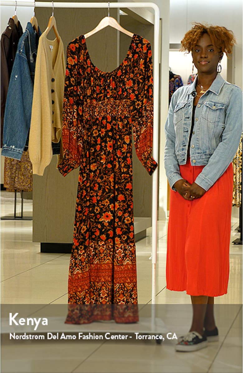 Mystic Dreamer Long Sleeve Maxi Dress, sales video thumbnail