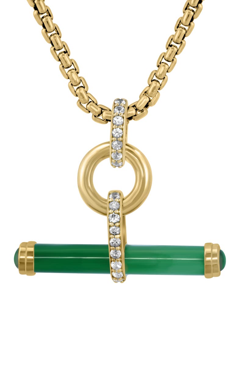 EFFY Jade & White Sapphire Pendant Necklace, Alternate, color, 