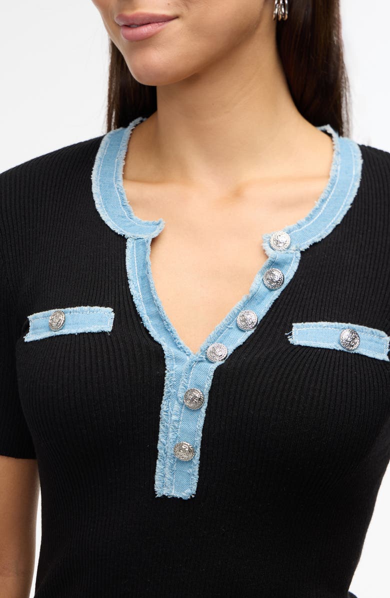 Ellen Tracy Ribbed Knit Top, Alternate, color,