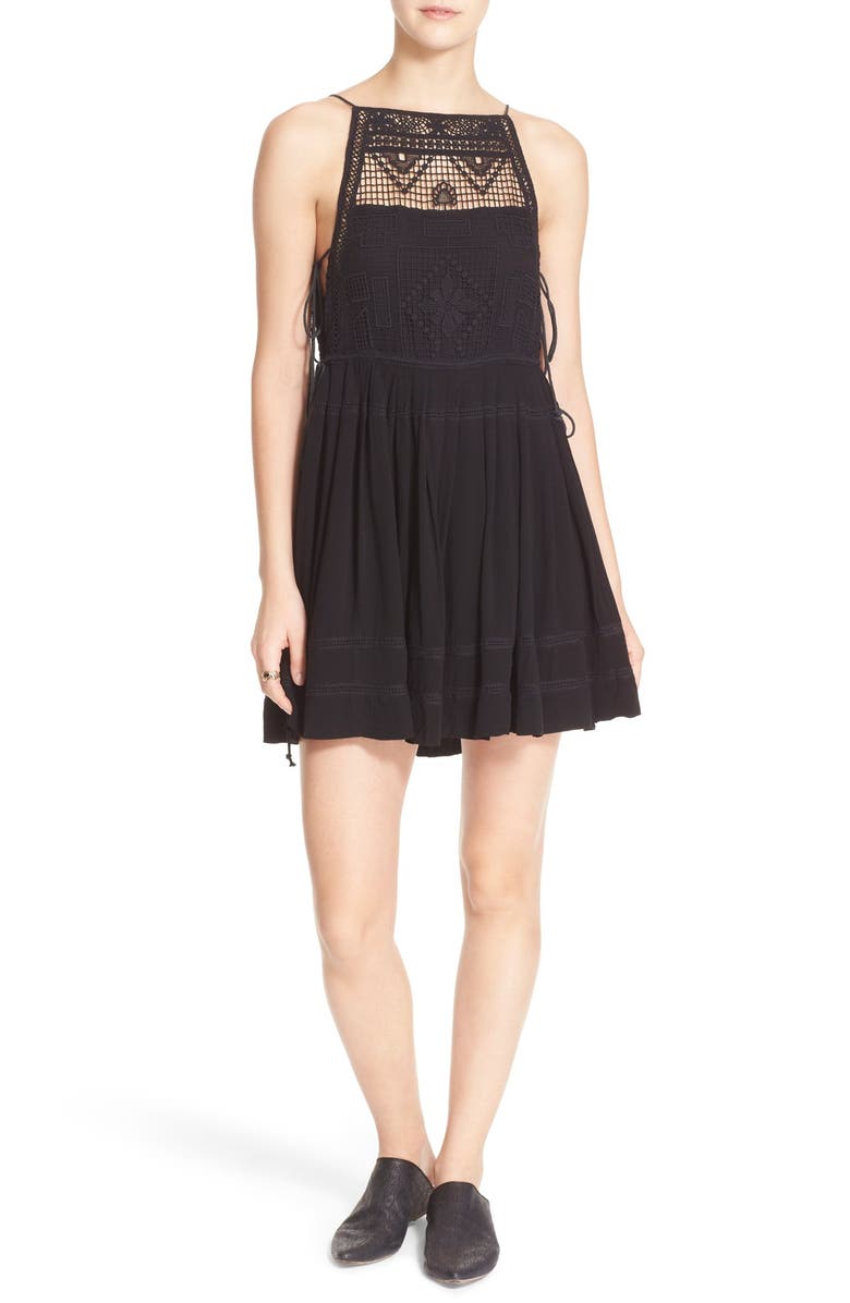 Free People 'Emily' Crochet Dress, Alternate, color, 