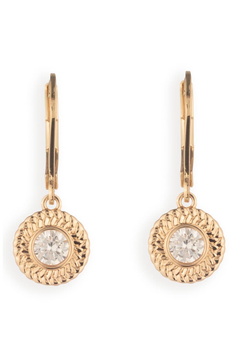 Cubic Zirconia Drop Earrings, Main, color, CRY
