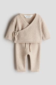H&M 2-piece Cotton Textured-knit Set