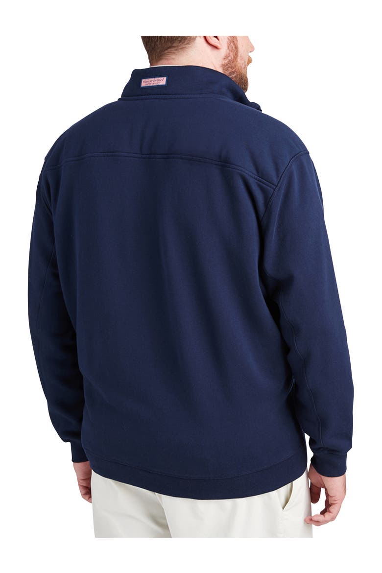 Big & Tall 1/4-Zip Collegiate Shep Shirt, Alternate, color, VINEYARD NVY