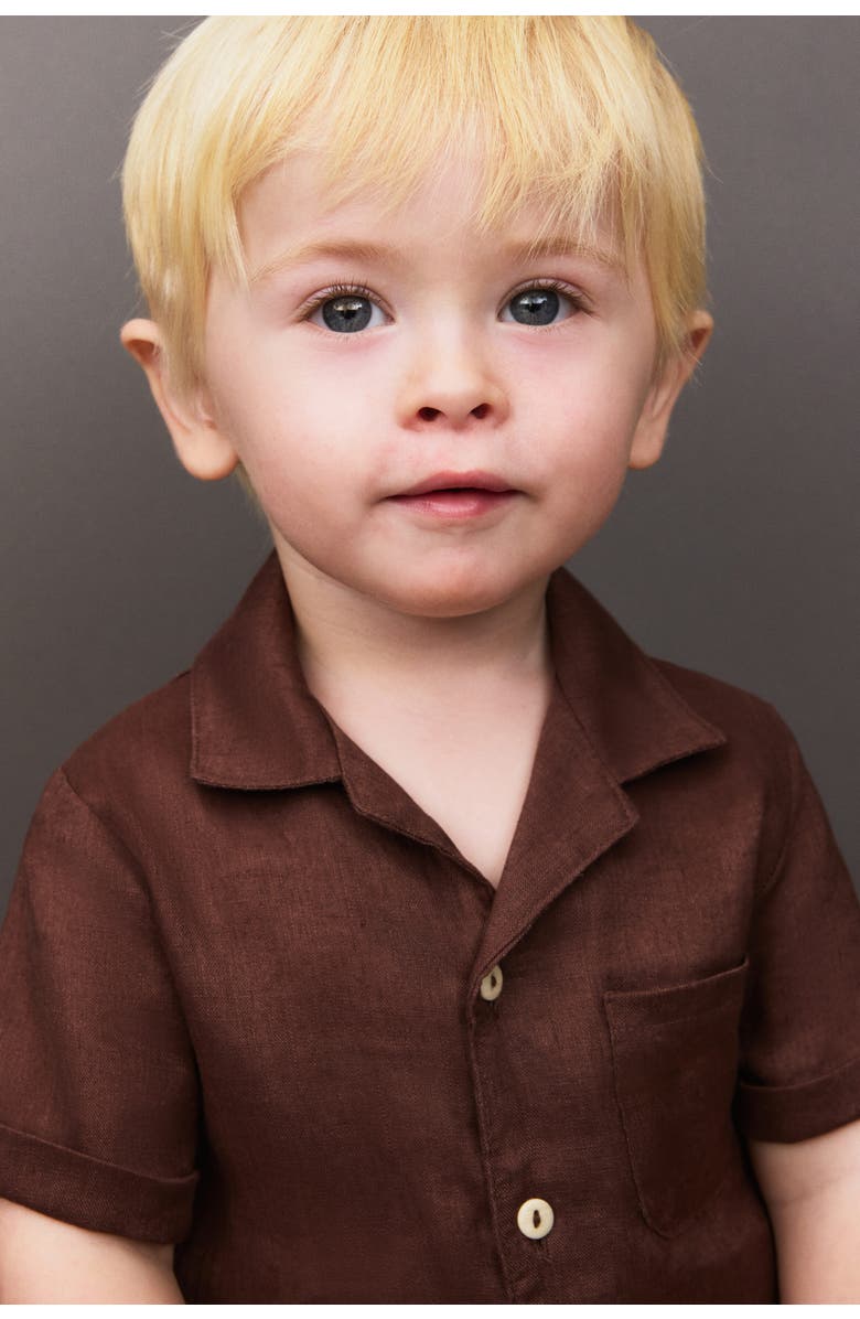 H&M 2-piece Linen Set, Alternate, color, Brown