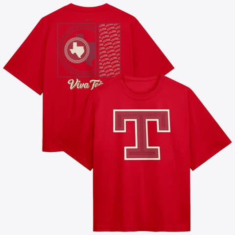 Women's Nike  Red Texas Rangers Premium Essentials Relaxed Boxy T-Shirt