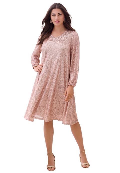 Sequin Swing Dress
